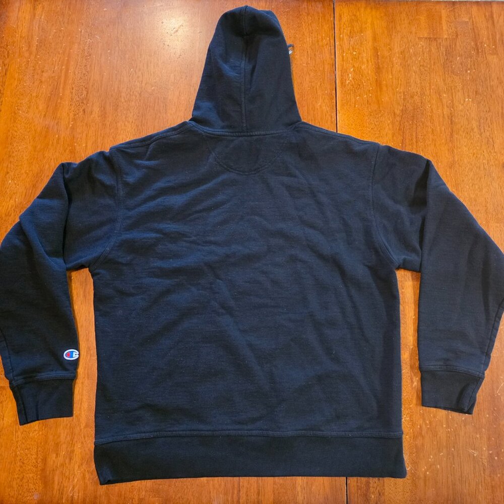 Champion Fleece Pullover Hoodie with Pockets Black Men's Large - Picture 10 of 10
